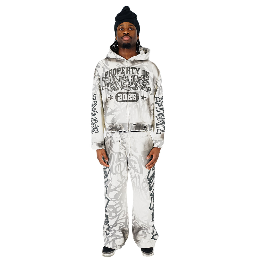 COFOUND "SMOKE WHITE" ZIP UP