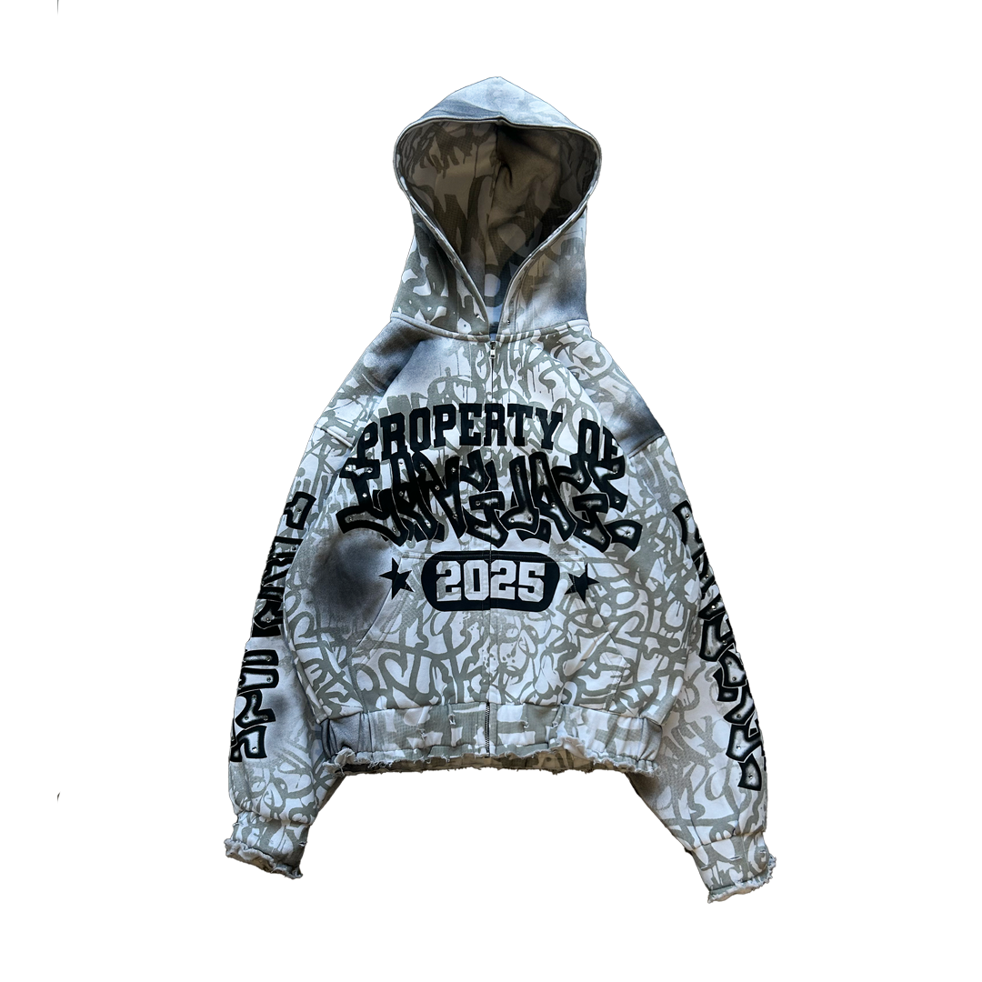 COFOUND "SMOKE WHITE" ZIP UP